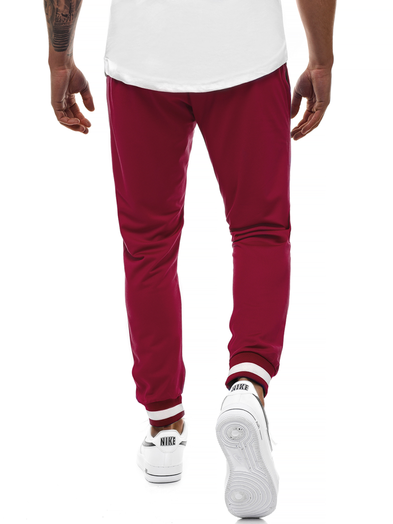 Pantaloni de trening bărbaţi bordo OZONEE A/2134