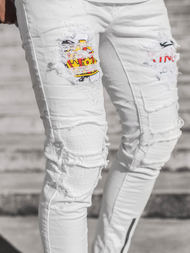 Blugi pentru barbati albi OZONEE T/82010