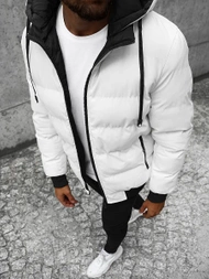 Geacă reversibilă bărbați albă OZONEE JS/M761/281