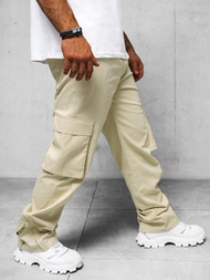Pantaloni cargo relaxed Bărbaţi Bej OZONEE O/G3016Z