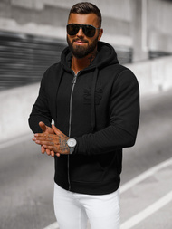 Hanorac bărbați neagră OZONEE NB/MF2003