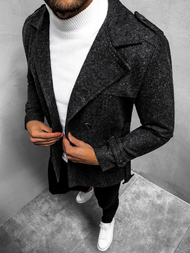 Palton bărbați grafit întunecat OZONEE O/5627