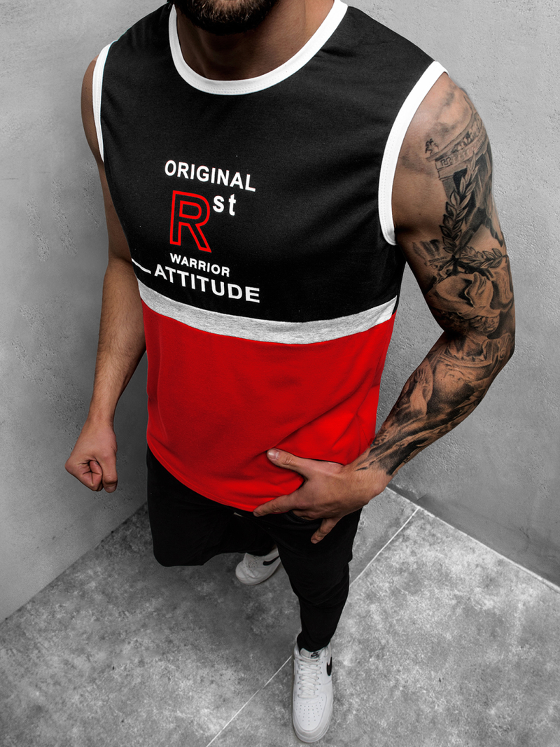 Maiou bărbați roșu OZONEE JS/SS11082Z