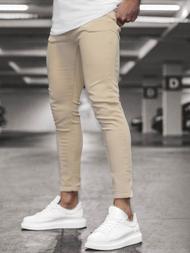 Blugi pentru barbati bej/A OZONEE DP/583