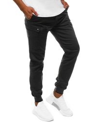 Pantaloni chino jogger pentru bărbați negri OZONEE O/11103