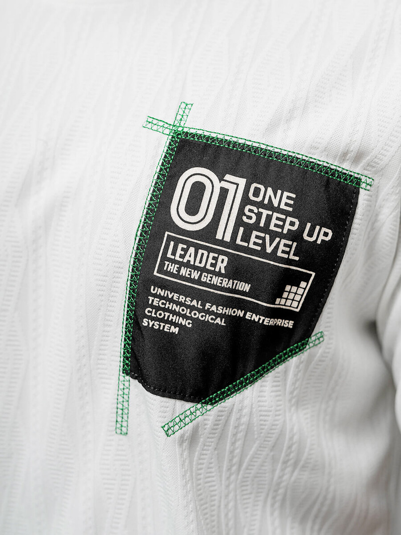 Tricou bărbați alb OZONEE O/3C333