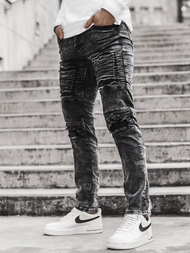 Jeanşi pentru bărbaţi negri OZONEE V/19286