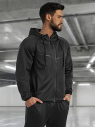 Compleu sport bărbaţi negru OZONEE JS/8C1966/3