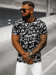 Tricou bărbați negru OZONEE O/T1268/3