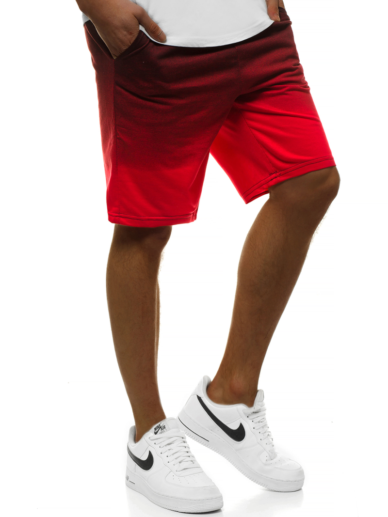 Pantaloni scurti bărbați rosii OZONEE JS/KK300123/20