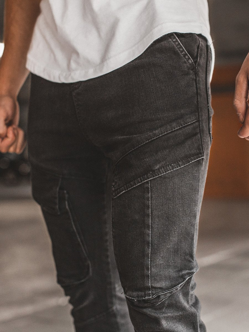 Jeanşi jogger bărbaţi negri OZONEE G/1067