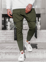 Pantaloni chino jogger pentru bărbați kaki OZONEE G/11133
