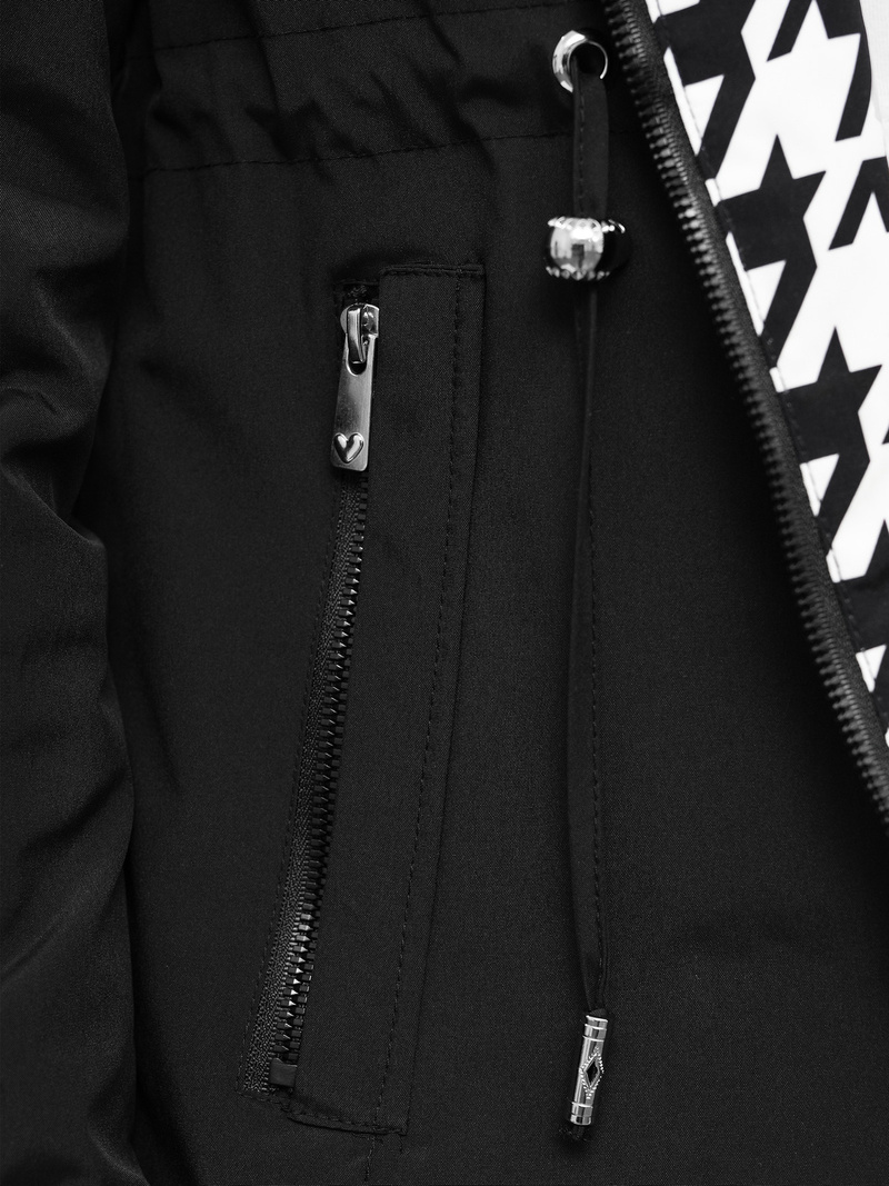 Geacă de damă neagră OZONEE JS/16M9252/392