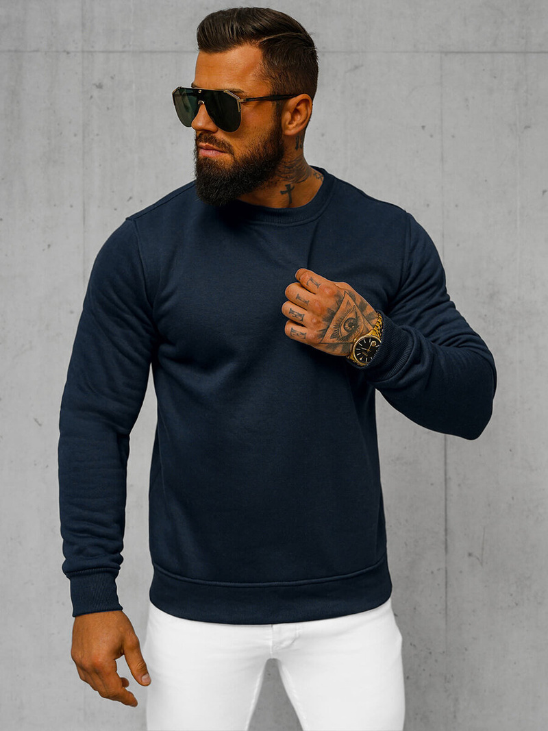 Hanorac bărbați bleumarin OZONEE JS/2001-10Z