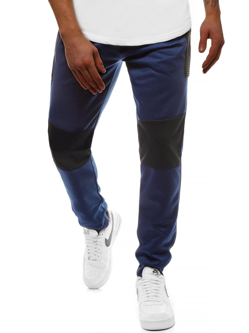 Pantaloni de trening bărbaţi albastru marin OZONEE JS/JZ11015