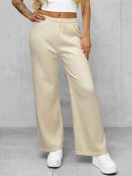 Pantaloni de dama écru OZONEE JS/92K526/155