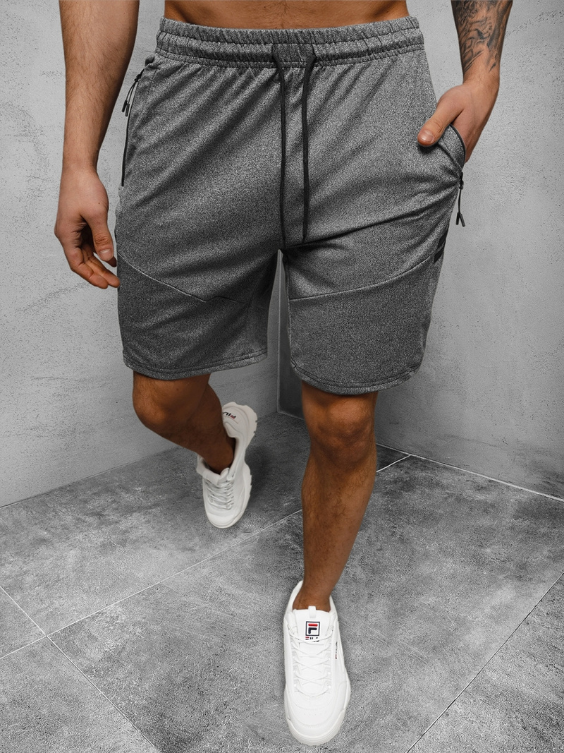 Pantaloni scurți sport bărbați antracit OZONEE JS/68041/5