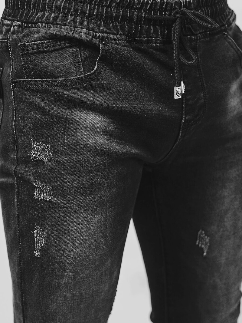 Blugi jogger bărbați negri OZONEE NB/MP0065/2NZ