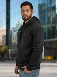 Hanorac bărbați negru OZONEE JS/8B1983/3