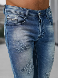 Blugi barbati albaștri OZONEE NB/MP0009BZ