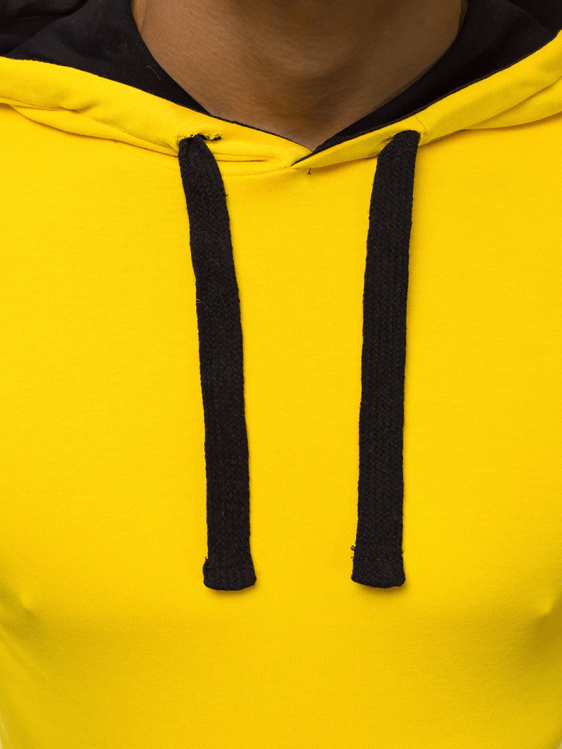 Tricou cu glugă bărbați galben OZONEE O/1273Z