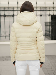 Geacă de iarnă femei écru OZONEE JS/M769/281Z