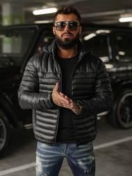 Geacă bărbați neagră OZONEE JS/16M9336/392BZ