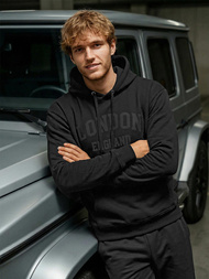 Hanorac bărbați negru OZONEE JS/8B1986/3