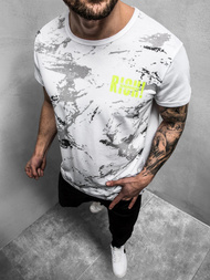 Tricou bărbați alb OZONEE JS/KS1976Z