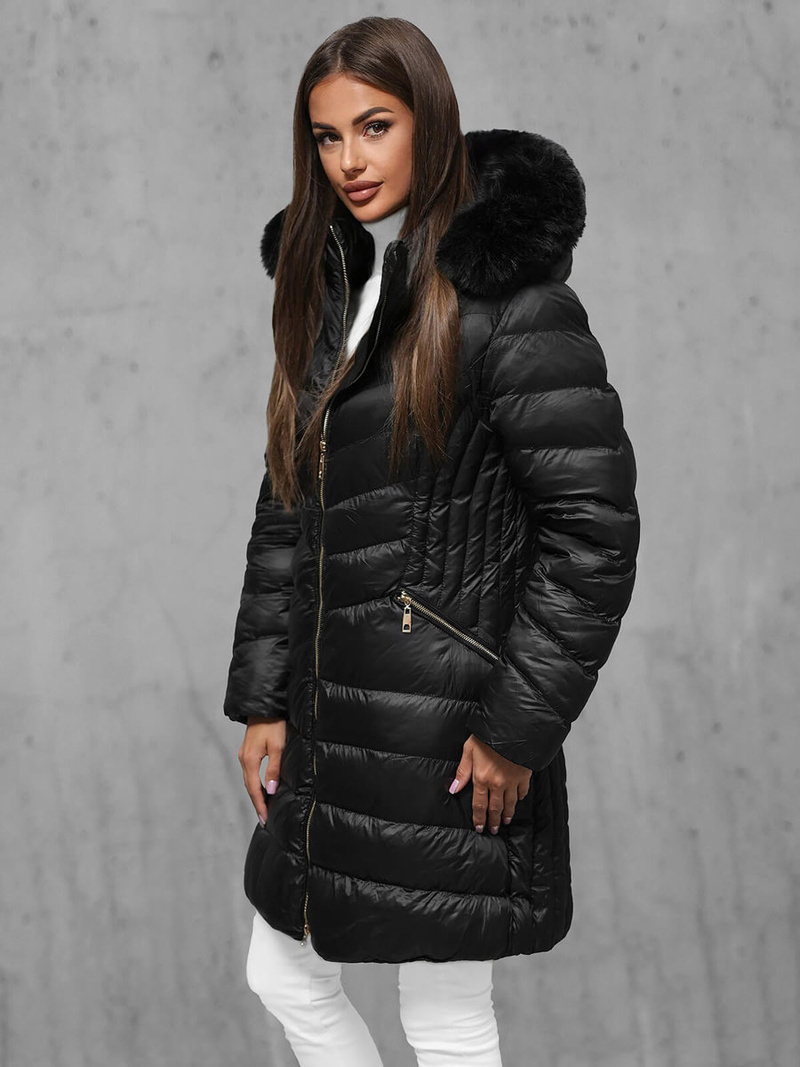 Geacă damă neagra OZONEE JS/5M3162/392