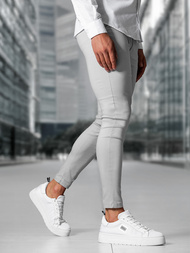 Pantaloni Chino Bărbaţi Gri OZONEE O/P4049Z
