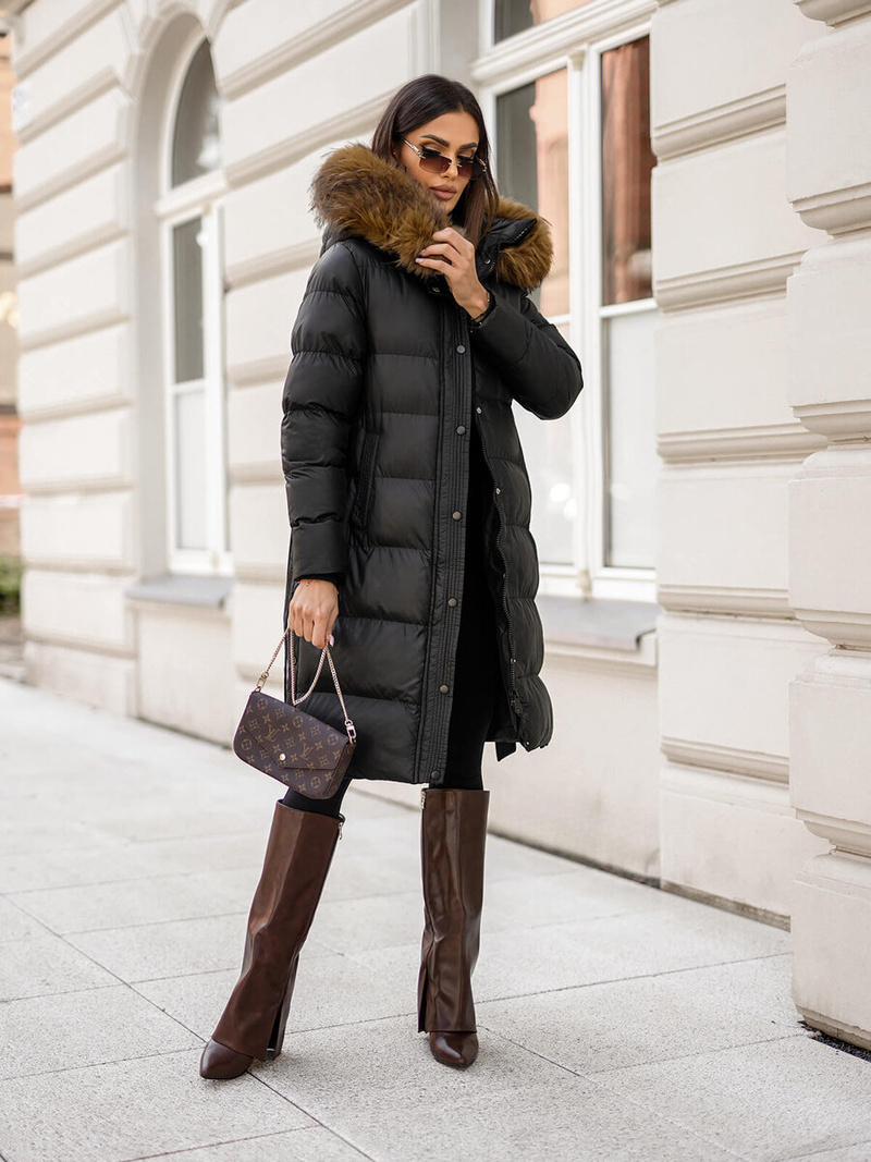 Geacă damă neagra OZONEE JS/5M3298/392