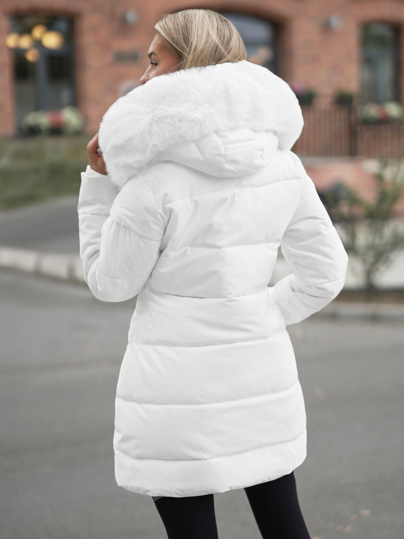 Geacă de femei alb OZONEE JS/16M9099/281Z