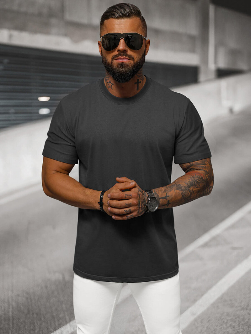 Tricou bărbați antracit OZONEE NB/MT3098