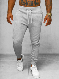 Pantaloni de trening bărbaţi gri OZONEE JS/XW01Z