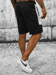 Pantaloni scurți sport bărbați negri OZONEE JS/8K936