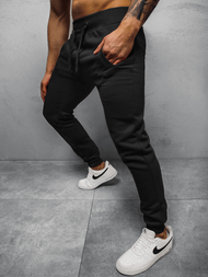 Pantaloni de trening bărbaţi negri OZONEE JS/XW01Z 
