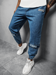 Pantaloni jogger bărbați albaștri OZONEE O/K153/15