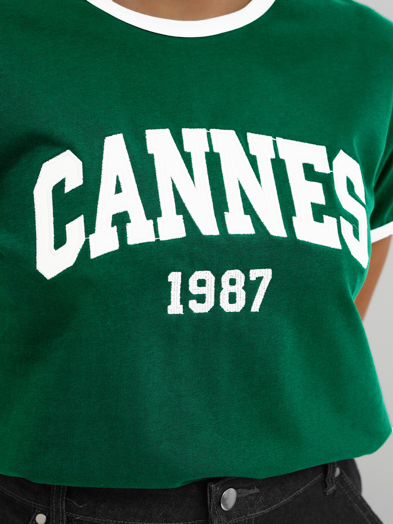 Tricou femei verde OZONEE JS/R62184