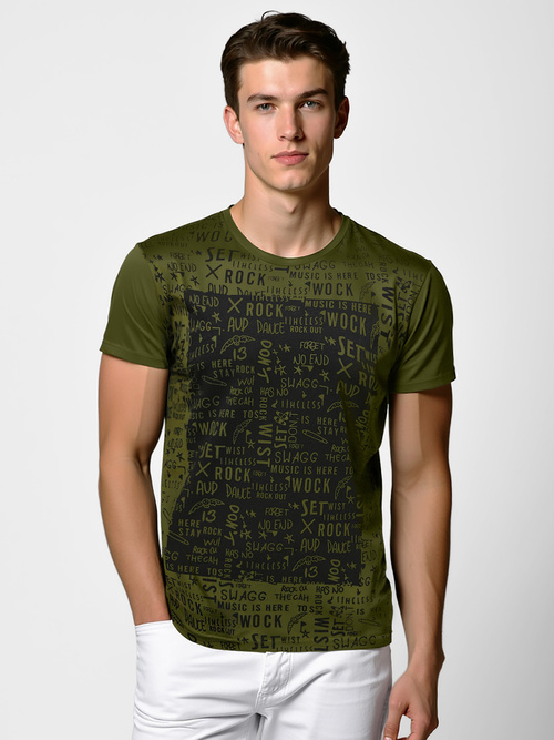 Tricou bărbați verde OZONEE O/T122/29Z