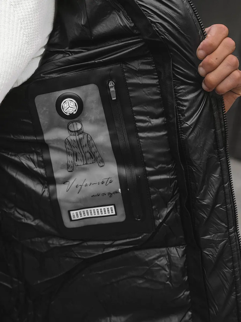 Geacă bărbați neagră OZONEE JS/M790/392