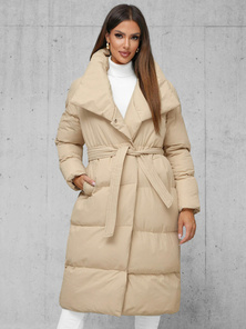 Geacă de iarnă parka femei bej OZONEE JS/M737/62Z