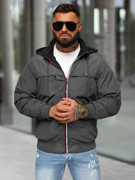 Geacă reversibilă bărbați gri OZONEE JS/16M9207/92