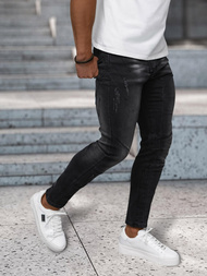 Blugi bărbaţi negri OZONEE NB/MP0025NZ