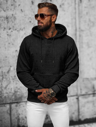 Hanorac bărbați negru OZONEE JS/3B566