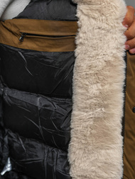 Geacă de iarnă parka bărbați camel OZONEE JS/22M317/84