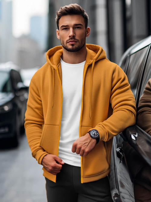 Hanorac bărbați camel OZONEE JS/2008Z