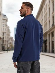 Hanorac cu fermoar bărbați bleumarin OZONEE JS/HH016/25