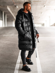 Geacă de iarnă bărbați negru OZONEE O/M3205Z