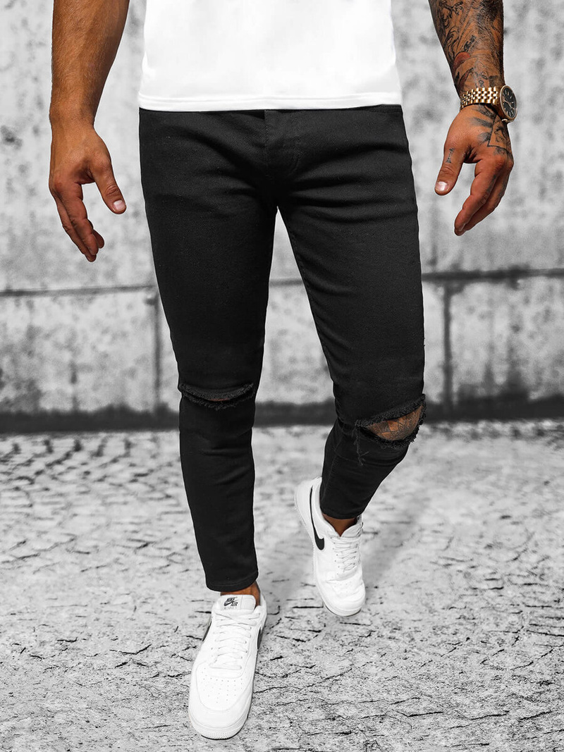 Blugi bărbaţi negri OZONEE E/5391/02